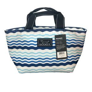 SCOUT Bags Blue Stripes French Waviera Nooner Lunch Box NEW